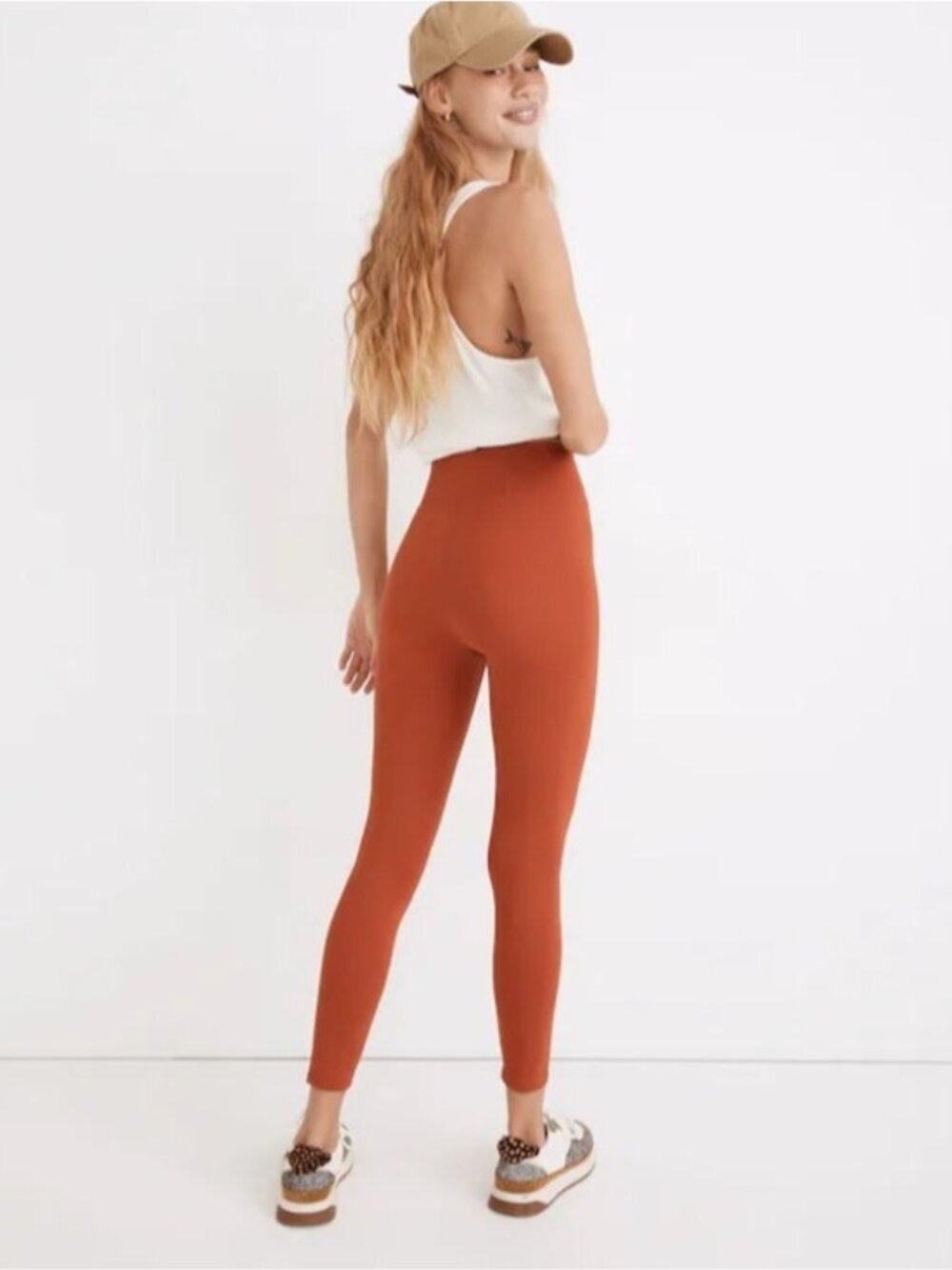 Madewell MWL Form High-Rise 25" Leggings size M Rusty Torch - Picture 2 of 9